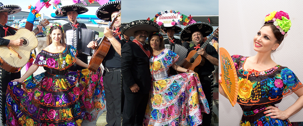 Dansen uitgevoerd door de Mexicaanse danseressen