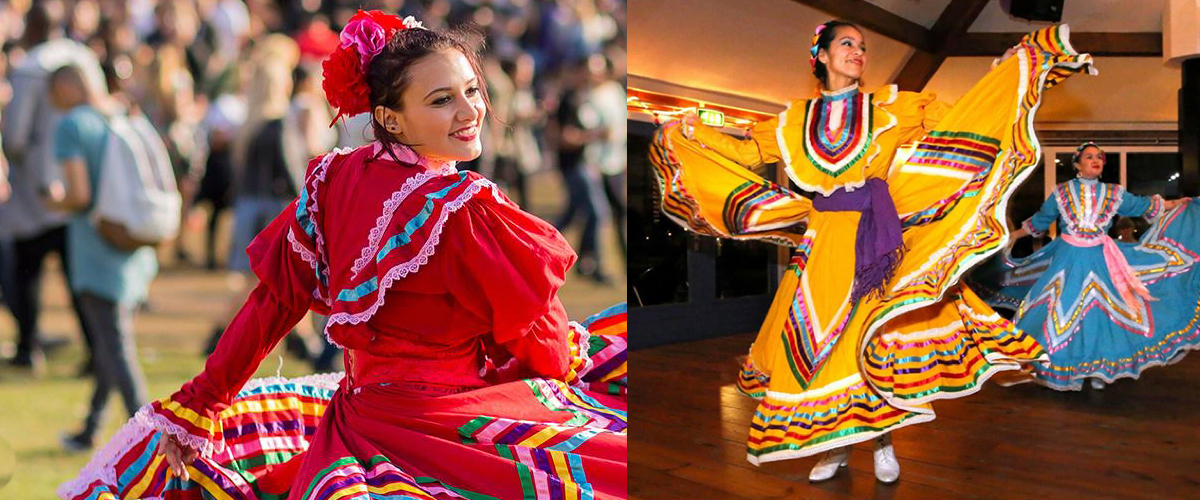 Mexicaanse dansers met Zuid-Amerikaanse temperament