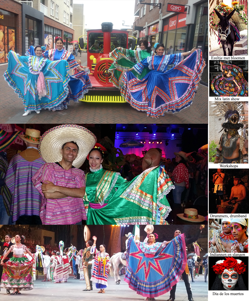 Mexicaanse dansers met Zuid-Amerikaanse temperament